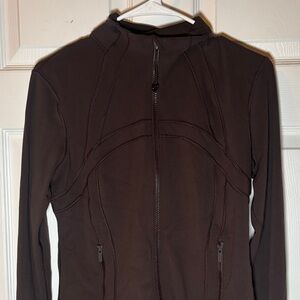 lululemon athletica Cropped Define Jacket Size 10 Espresso